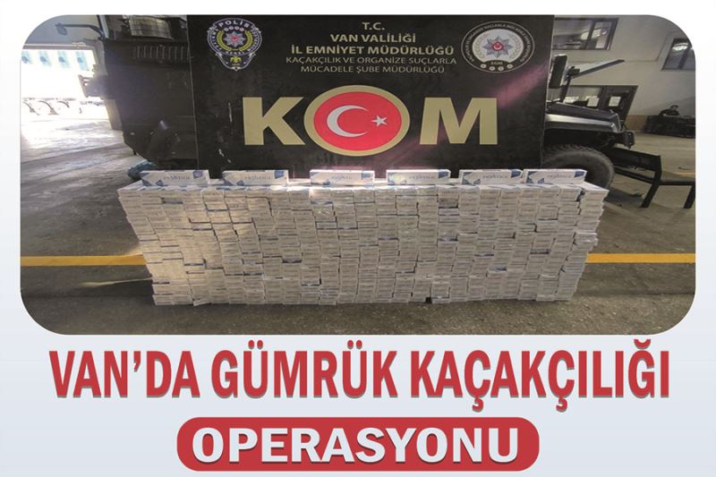 Van’da gümrük kaçakçılığı operasyonu