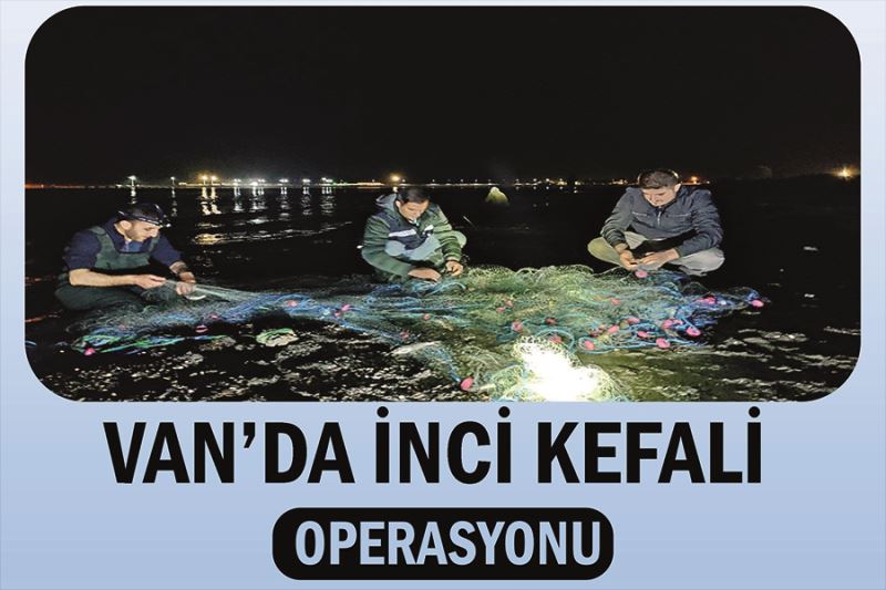 Van’da İnci Kefali operasyonu