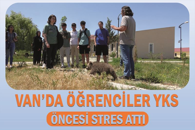 Van’da öğrenciler YKS öncesi stres attı